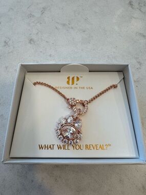 BP April Birthday Collection Necklace - The Harlow Necklace - Rose Gold